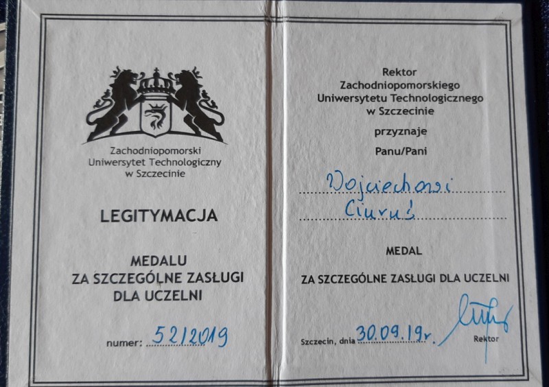 Medal ZUT 02