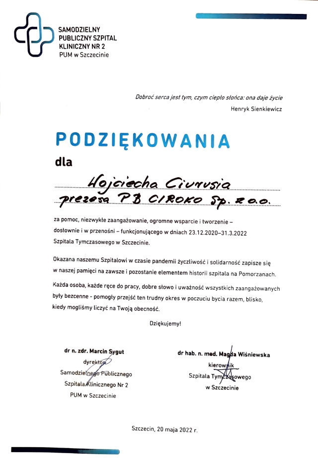 Podziekowania