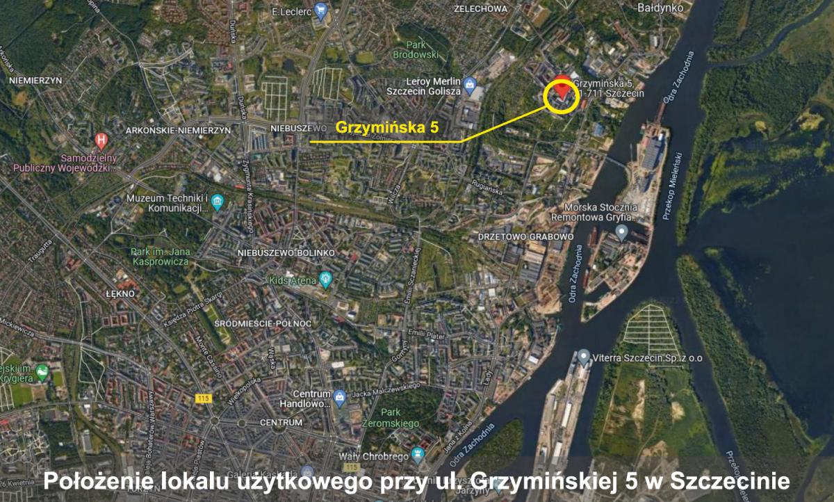 Lokal przy ul. Grzymińskiej - lokalizacja